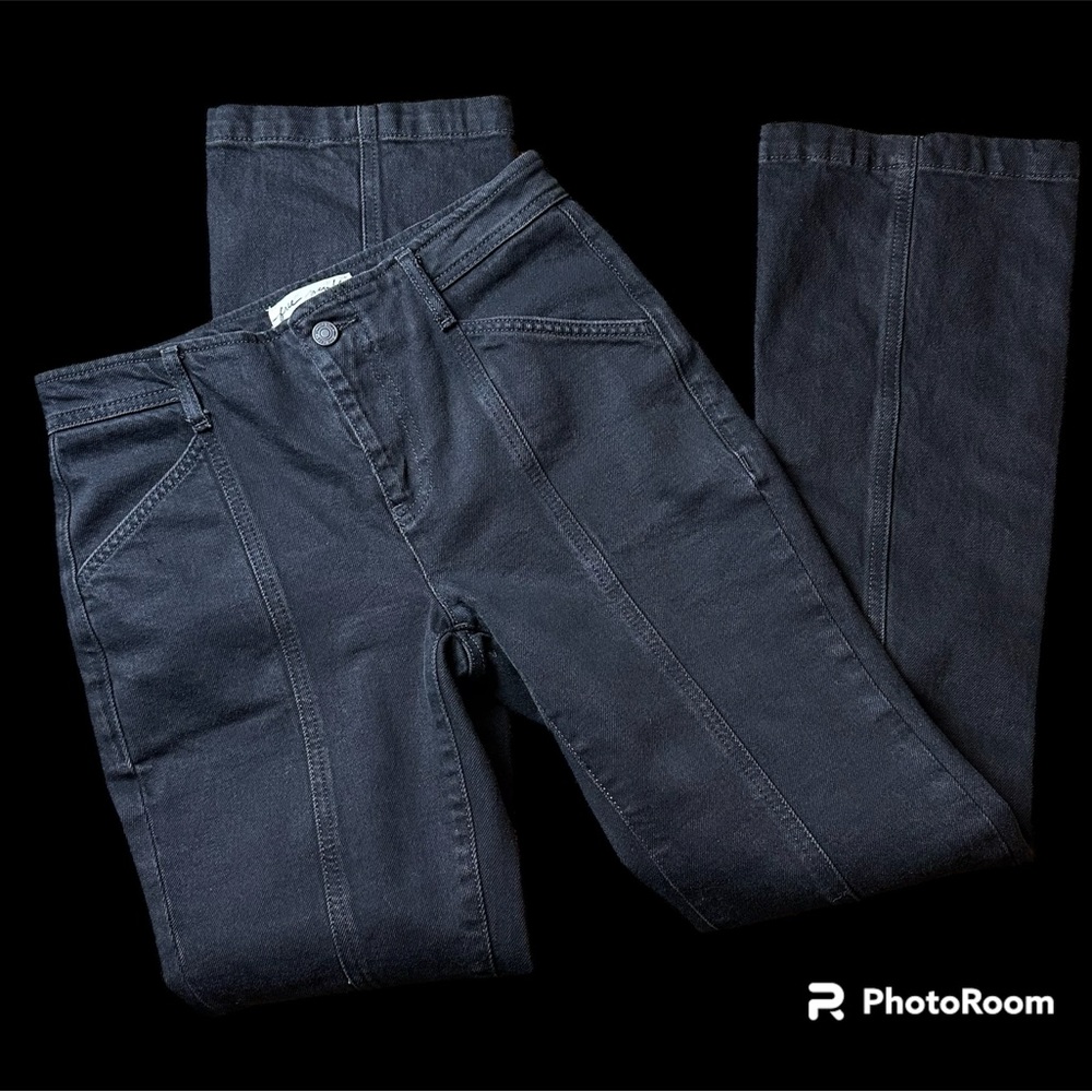 NWOT Free People Bootcut Black Jeans.